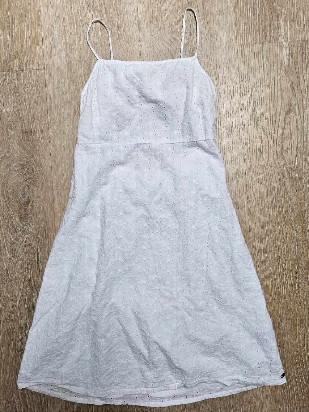 Roxy - White Eyelet Spaghetti Strap Sundress